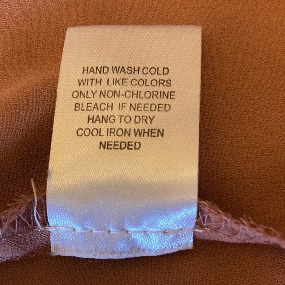 Black Rainn | Blush Polka Dot Blouse Neck Bow Tie Chiffon Overlay Plus Size 2X - Picture 5 of 6